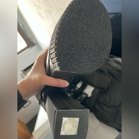 NIB LAMODA BLK arguments platform, creeper thigh high boots size 9 - Picture 6 of 9